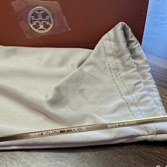 Tory Burch Black and Tan Geometric Sunglasses TY6102 - Picture 4 of 5